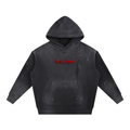 “STILL HERE” Vintage Washed Frayed Fleece Hoodie